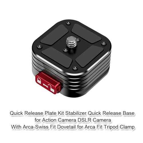 Claw Quick Release Plate Kit Stabilizer Mount Adapter Quick Release Base for Action / DSLR Camera, With Arca-Swiss Fit Dovetail for Fast Switch between Arca Fit Tripod Head Clamp Rail Slider Gimbal