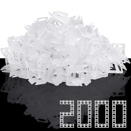 DGSL Tile Leveling System, 2000-Piece 1/32" Tile Spacers Clips Tile Tools - size: 1/32 x 2000