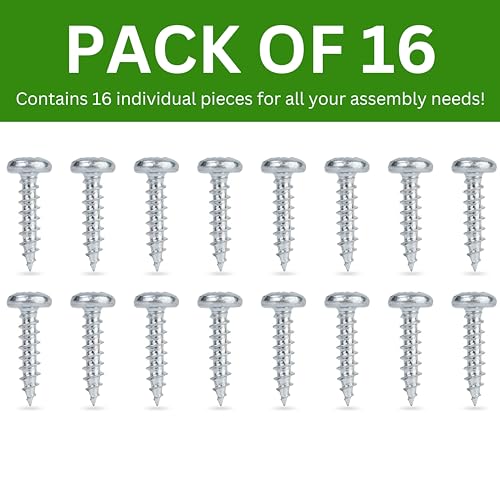 Spare Hardware Parts Replacement for IKEA Furniture Screw Chipboard Flat TRX Screw - Part #109566 | Chipboard Screw M4.5-2.0×20 Full Thread with PZD2 Recess| Pack of 16 - size: 109566