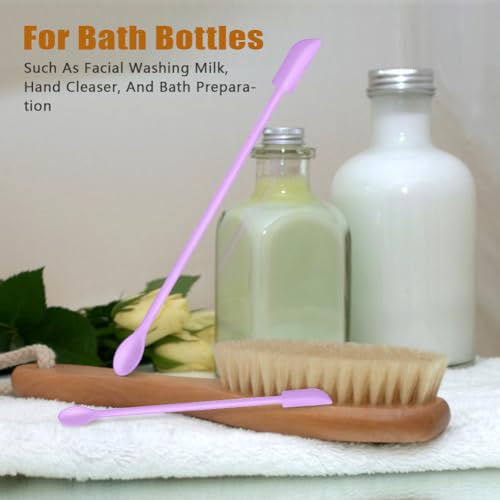 Silicone Spatula Set 6Pcs, Mini Jar Scraper for Makeup & Food - color: Purple