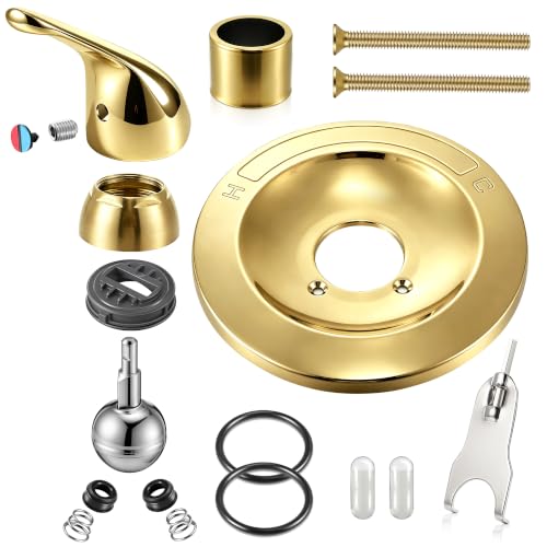 Shower Trim Kit Compatible with Delta RP54870, Lever, Polished Brass - color: Polished Brass