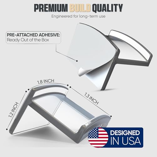 Modern JP Adhesive Hat Hooks for Wall (16-Pack) - Minimalist Hat Rack Design, No Drilling, Strong Hold Hat Hangers - USA Patented, Clear - color: Clear