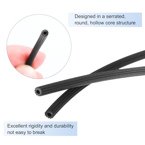 uxcell Screen Spline, 0.13"x100FT Round Window Screen Repair Retainer Spline for Door Window Screens Replacement, Black - size: 0.13" x 100ft