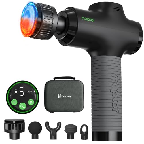 Massage Gun with Heat and Cold, Deep Tissue Percussion Massager Gun