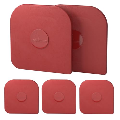 Pan Scraper, 5 Pcs Pot & Dish Scraper Plastic, Sturdy Scraper Kitchen Tool, Red - color: Red, size: 5 Pcs