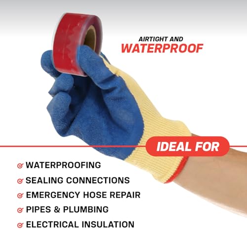 Bond It Rescue Tape, Self-Fusing Silicone Repair Tape, 1 in x 12 ft, Yellow - color: Yellow, size: 1" x 12' x 20mil