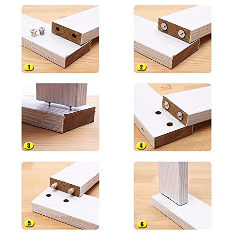 Dowel Center Set 8PC Woodworking Tenon Transfer Plugs 1/4-1/2"