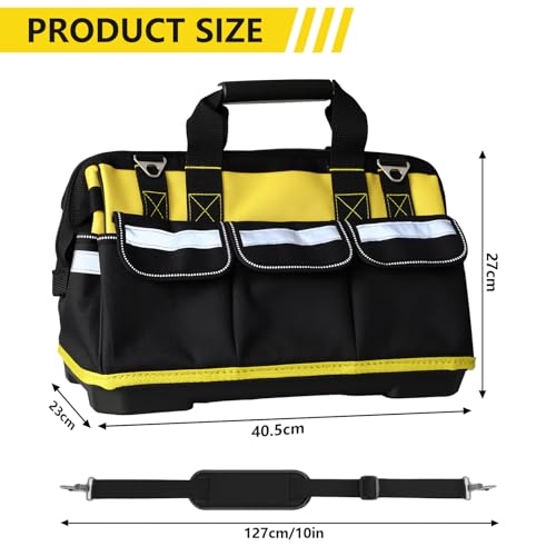 Heavy Duty Tool Bag with Waterproof Bottom