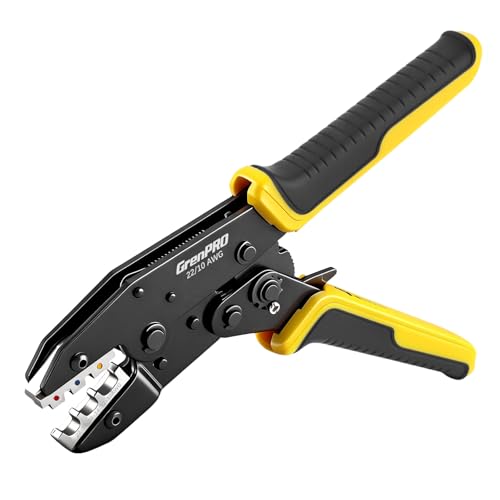 GRENPRO Crimping Tool for Heat Shrink Connectors AWG22-10 Crimping Pliers