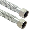 TTFLEX 18" Water Softener Connector 1" x 1" FIP Water Line, 0.92" ID, 2 PCS - size: 1" FIP x 1" FIP, 18" (0.92" ID)