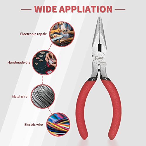 Needle Nose Pliers, 5 Inch, 2 Pack, Jewelry Making Tools - color: 2 Pcs