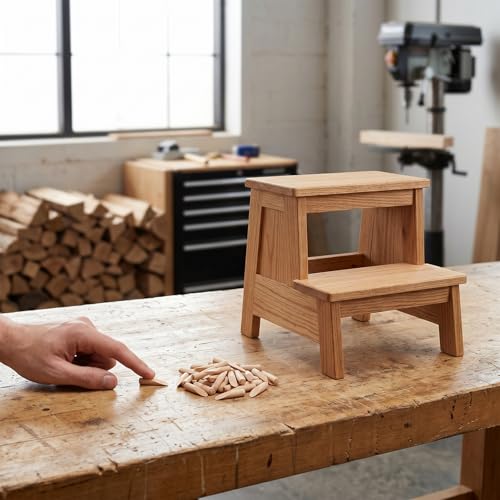 JJUNW 100 Pcs Solid Wood Pocket Hole Plugs, 3/8-Inch Diameter Pocket Hole Jigs Wooden Plugs, Pockets Screw for Pockets Holes Jig Woodworking Tool, Pine Wood Plug for Jig Accessories