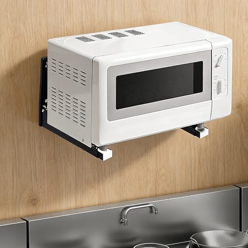 Microwave Wall Mount Shelf Bracket, Black