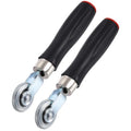 HARFINGTON 2 PCS Car Seam Roller 0.24 Inch Len Car Audio Sound Deadening Roller Sound Deadener Wheel Roller with PP Handle for Auto Noise Heat Insulation Mat Wallpaper Application - color: Black, size: 0.24 Inch