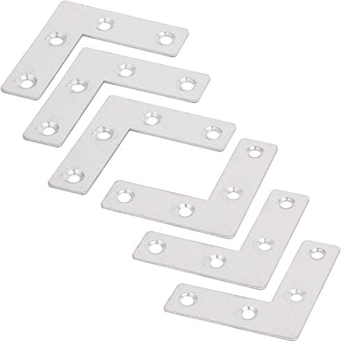 Orgrimmar 36PCS Corner Brace Brackets Plates Metal L Shaped Flat 50x50x1mm