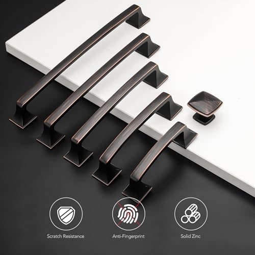 30 Pack Kitchen Cabinet Handles 3 Inch Oil Rubbed Bronze Cabinet Pulls - color: Oil Rubbed Bronze, size: 3 Inch Hole Centers