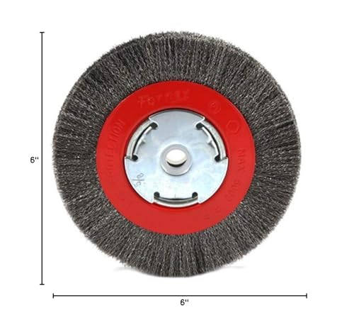 Forney 72751 6-Inch Wire Bench Wheel Brush