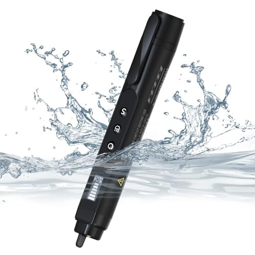 Voltage Tester Non Contact Voltage Detector Pen with Dual Range AC 12-1000V/48-1000V,Live Wire Tester with LCD Display Buzzer Alarm and Flashlight,Wire Breakpoint Finder