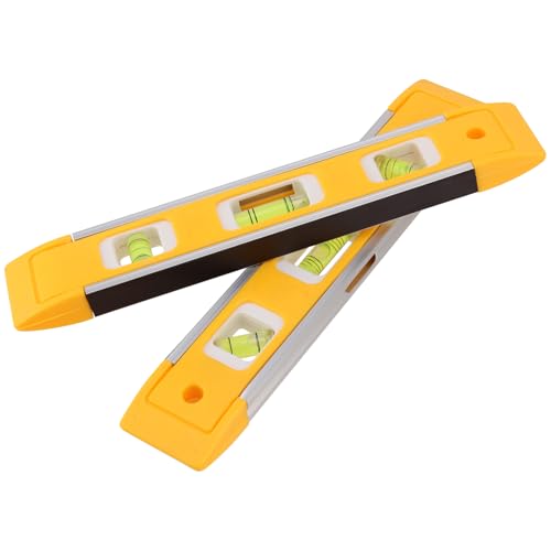 10 PCS 9 Inch Torpedo Level, Accurate Leveler Tool Torpedo Level Magnetic, Plastic Spirit Level for Measuring, Testing