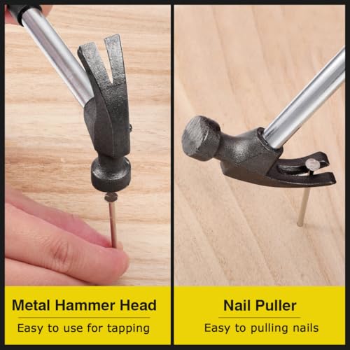 Toyvian 5 Pcs Mini Claw Hammer Set Small Hammer for Seamless Nails Portable Hand Tool for Home Repairs Picture Hanging Diy Crafts Car Maintenance 6.69 X 2.55 X 0.59 in