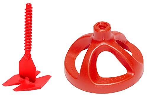 Cyclone Kit: Tile Tools & Tile Leveling System with 300 Tile Leveling Clips 1/8 and 100 Reusable Caps, Packaged in Practical Bucket for Easy Laying and Improved Finishing