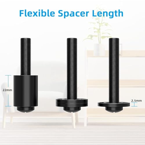 HOME VISION TV Mount Screws - Complete with M4, M5, M6, and M8 TV Mounting Hardware Kit, Washers and Spacers Included, Fit Most TVs up to 100 inch