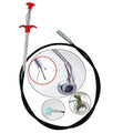 62 Inch Drain Snake Drain Clog Remover Flexible Grabber Pick Up Cleaning Tool Reacher Claw Stick,Drain Auger Cleaner Tool Grab Trash Hairs from Drain,Sink,Bathroom Tub Toilet Hose - style: 62 Inch