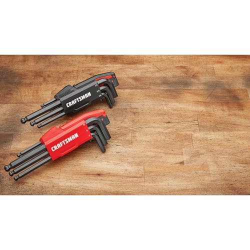 CRAFTSMAN Hex Key Allen Wrench Set with Ball-End, SAE/MM, 20 Piece (CMHT26020) - style: 20 Piece, MM/SAE