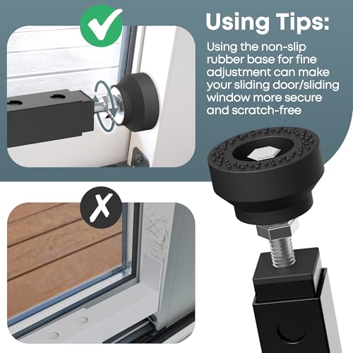4 Pack Adjustable Window Security Bars for Inside, 17"-33", Black - color: Black - 4 Pack