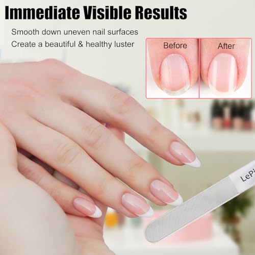 Nano Glass Nail Shiner, Multi-Purpose Nail Buffer Kit, 2 Pack - color: Translucent