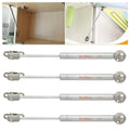 DerBlue 4-Pack 10inch 100N/25lb Gas Struts for Cabinets - Professional Cabinet Shocks and Gas Struts - color: Silver