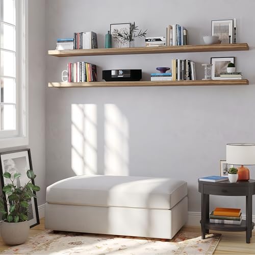 2pcs Floating Shelf Bracket Heavy Duty,Decorative Floating Shelf Hardware Hidden Black Metal Fireplace Mantel Brackets (56"X6"X1.0" with Tools) - size: 56"X6"X1.0"