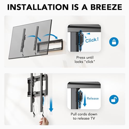 Pipishell Tilt TV Wall Mount Bracket Low Profile for Most 23-55 Inch LED LCD OLED 4K Flat Curved TVs up to 99lbs Max VESA 400x400mm, 8° Tilting for Anti-Glaring, Fits 8-16 inch Wood Stud (Pack of 10) - size: 23"-55" Tilt TV Wall Mount (Pack of 10)