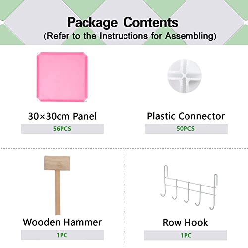 C&AHOME 16 Cube Storage Organizer Cube Shelves Units Storage Cubes, Pink - color: Pink