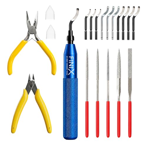 Deburring Tool 3D Printing Kit 19-Pcs for Resin, Metal with Improved