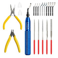 Deburring Tool 3D Printing Kit 19-Pcs for Resin, Metal with Improved