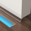 Door Seal Weather Stripping for Door Frame- 40 Ft x 1.97 in Clear - size: 1.97" W x 40'L x 0.6"T