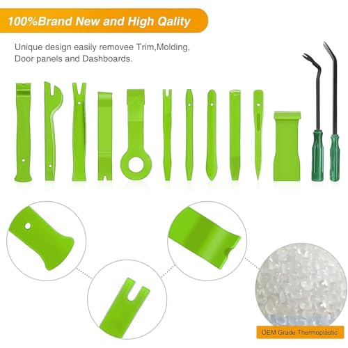 GOOACC 13PCS Nylon Trim Removal Tool Set - color: Green, size: 13Pcs
