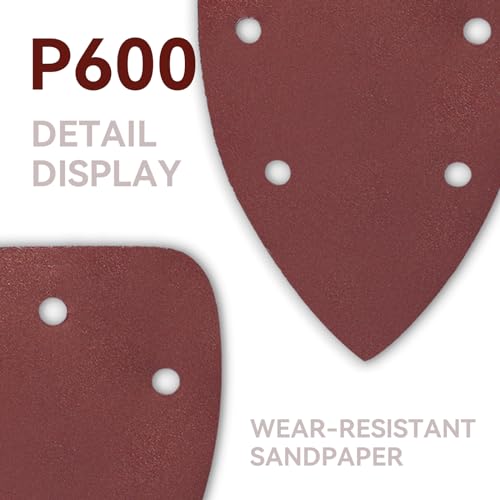 60 Pcs 600 Grit Mouse Sandpaper, Aluminum Oxide Mouse Sanding Pads - size: 600 Grit