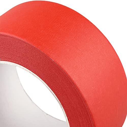 Red Wide Masking Tape, 3 Inch X 55 Yards - color: Red, size: 3 Inch X 55 Yard