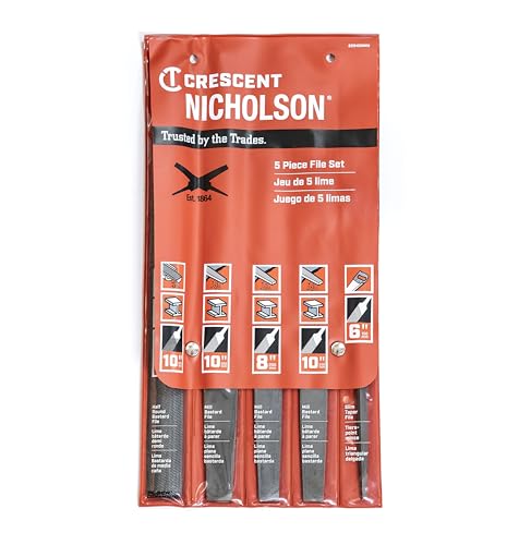 Nicholson 5 Pc 6", 8"& 10" General Purpose File Set - 22040NNN, Multi, One Size - style: 5 Pc. General Purpose File Set
