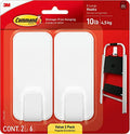 Command X-Large White Hooks, 2 Hooks, 6 Strips