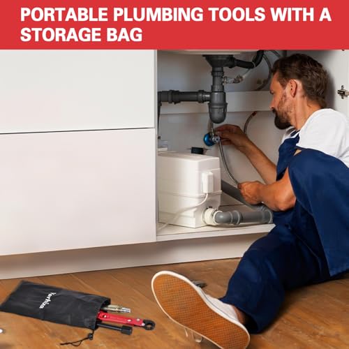 Plumbing Tools with Angle Stop Wrench & Compression Sleeve Puller - style: Angle Stop Wrench with 1/2-Inch Compression Sleeve Puller