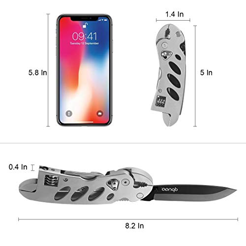 Multitool Wrench With 7 Tools/Pliers/Wire Cutter/Flat Screwdriver/Phillips Screwdriver/Portable Folding Multifunctional Adjustable Multi Purpose Stainless Steel Tool