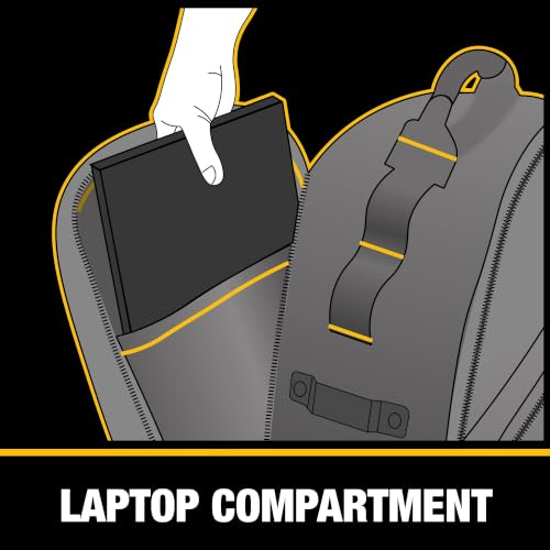 DEWALT Tool Backpack, Tool Storage and Organization, Durable and Water Resistant (DWST560102)