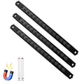 Reniteco Magnetic Socket Organizer, 3-Piece 1/4-Inch Drive ABS Sockets Rail, Heavy Duty Sockets Holder, Socket Rack Kit 1/4-Inch x 42 Clips - color: Black, size: 3 Pcs 1/4" DR