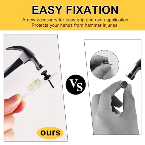 FUZANWJ 50Pcs Double Headed Picture Hanging Nails, Picture Hangers, 50pcs