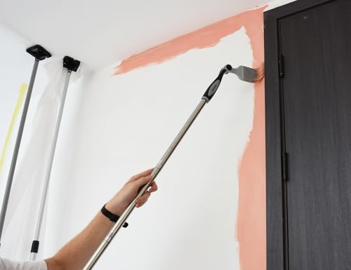 ROLLINGDOG 9 Inch Paint Roller Kit with Extension Pole - color: 11 pc paint roller kit with masking tape