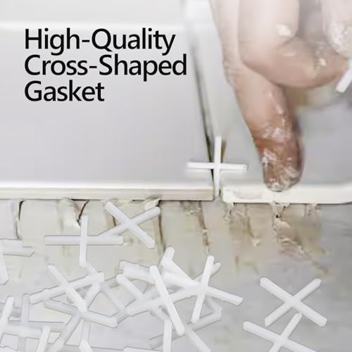 500 Pcs 1.5 mm (1/16 Inch) Plastic Tile Spacers for Stone and Ceramic Tile - color: 1.5mm 1/16 Inch White