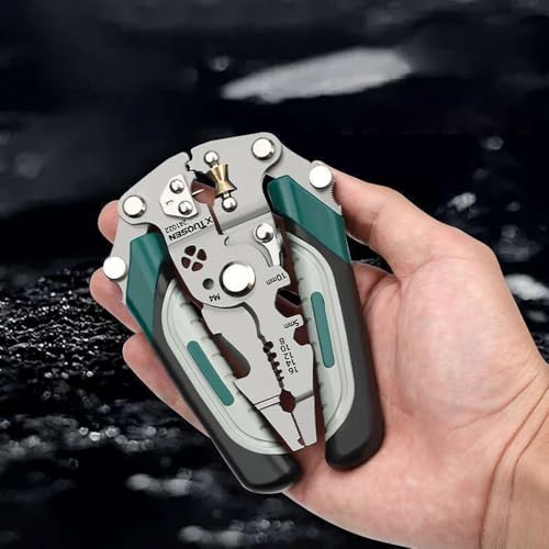 Multi Folding Wire Stripper, Electrical Pliers Wire Cutters Crimping Tool